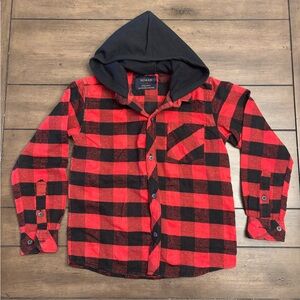 Nomad boys flannel hoodie